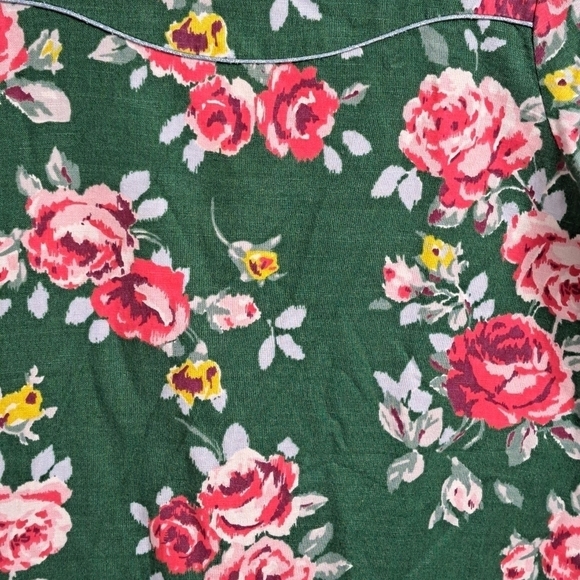 Boden Linen Blend Mini  Floral Dress  11-12Y - Picture 3 of 4